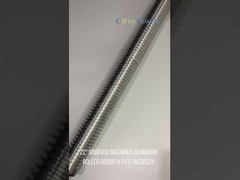 Rodas de cortador de relva de alumínio em machinaria, com ranhuras, de 22