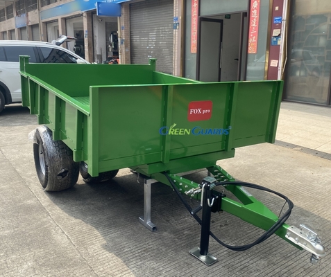 OEM 3-10 toneladas de reboque hidráulico agrícola acionado por PTO, capacidade 210*160*30cm, com conjunto de pneus de base