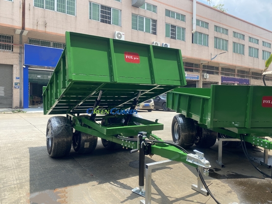 OEM 3-10 toneladas de reboque hidráulico agrícola acionado por PTO, capacidade 210*160*30cm, com conjunto de pneus de base