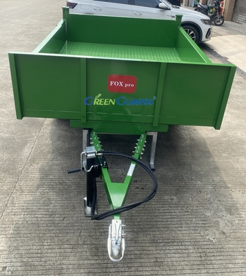 OEM 3-10 toneladas de reboque hidráulico agrícola acionado por PTO, capacidade 210*160*30cm, com conjunto de pneus de base